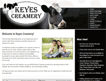 Tablet Screenshot of keyescreamery.com